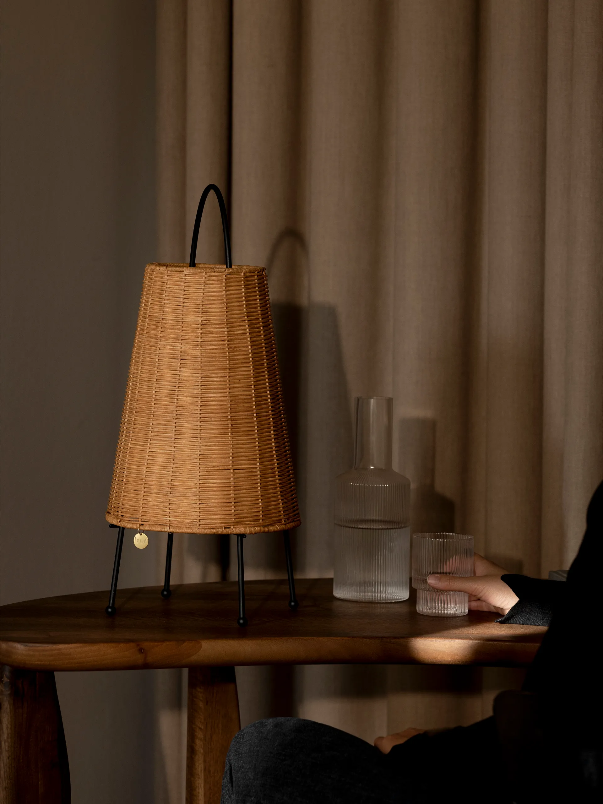 Lampada da tavolo Porti Braided 50 cm, Natural Ferm Living