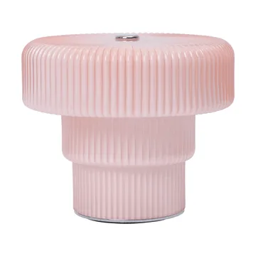 Lampada da tavolo Ripple portatile 10 cm - Rosa pallido - Ferm Living