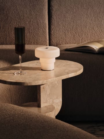 Lampada da tavolo Ripple portatile 10 cm - White - Ferm Living