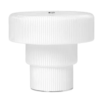 Lampada da tavolo Ripple portatile - Bianco, 16,5 cm - Ferm Living