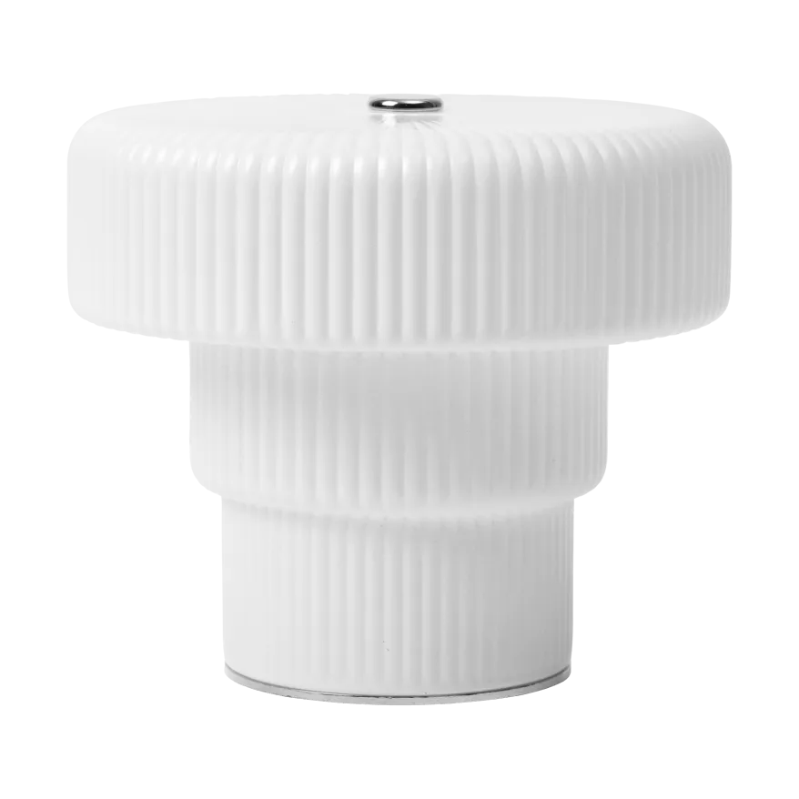 Lampada da tavolo Ripple portatile, White, 10 cm Ferm Living