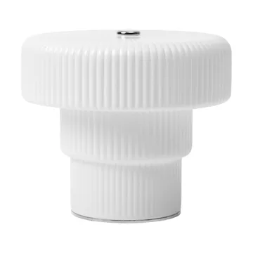 Lampada da tavolo Ripple portatile - White, 10 cm - Ferm Living