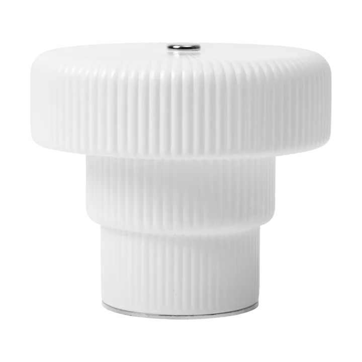 Lampada da tavolo Ripple portatile - White, 10 cm - Ferm Living