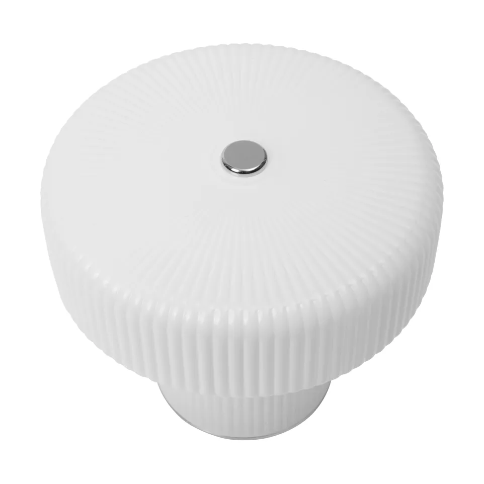 Lampada da tavolo Ripple portatile, White, 10 cm Ferm Living