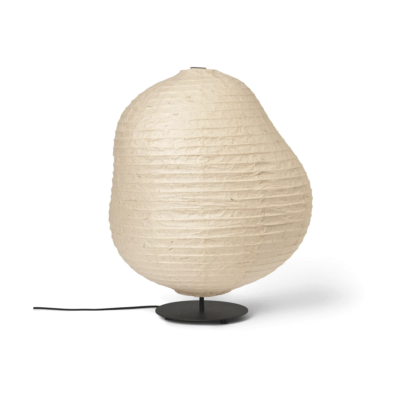 Lampada da terra Kurbis low, Natural-black Ferm Living
