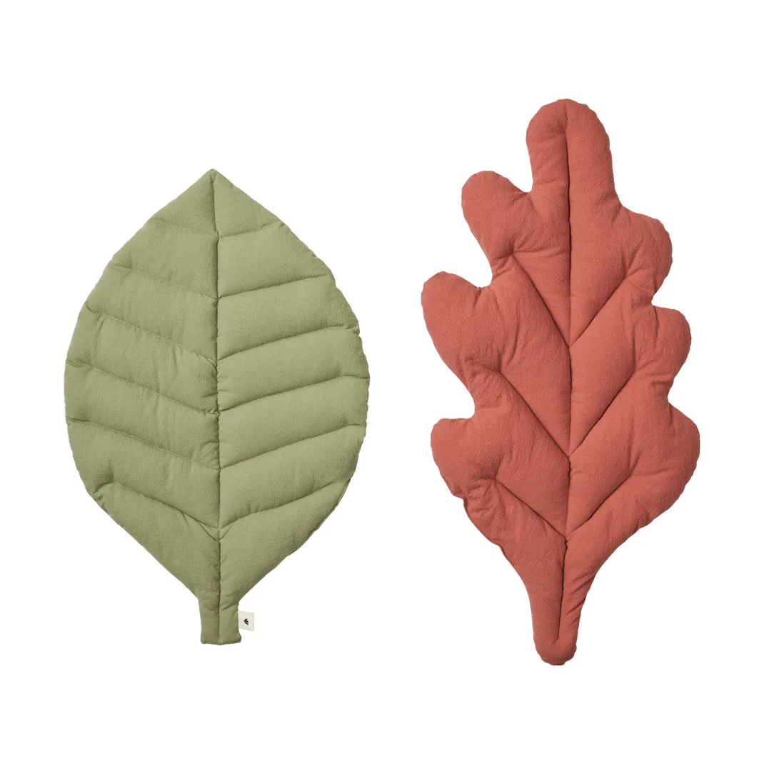 Leaf cuscini 2 pezzi, Verde tea-argilla cotta Ferm Living