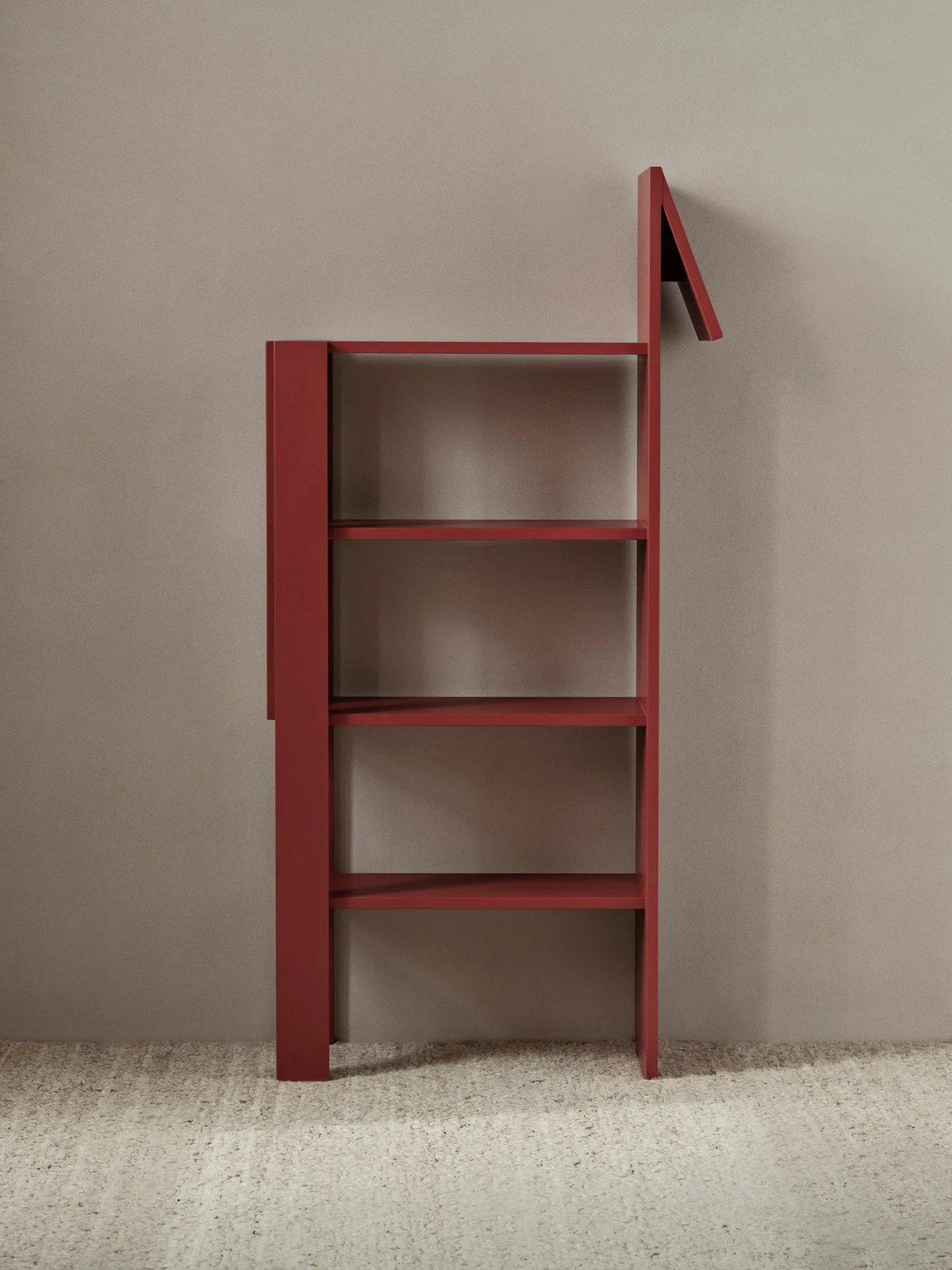 Libreria Giraffe 69x140 cm, Poppy Red Ferm Living