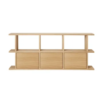 Libreria Kona 3x2 - Rovere naturale, incl. 3 inserti per armadio - Ferm Living