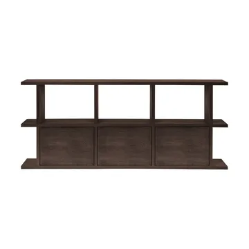 Libreria Kona 3x2 - Scuro mordenzato, incl. 3 inserti per armadio - Ferm Living
