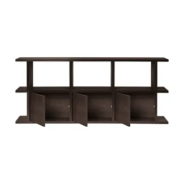 Libreria Kona 3x2 - Scuro mordenzato, incl. 3 inserti per armadio - Ferm Living