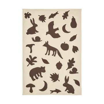 Lunden coperta - Off-white-dark chocolate, 80x110 cm - Ferm Living