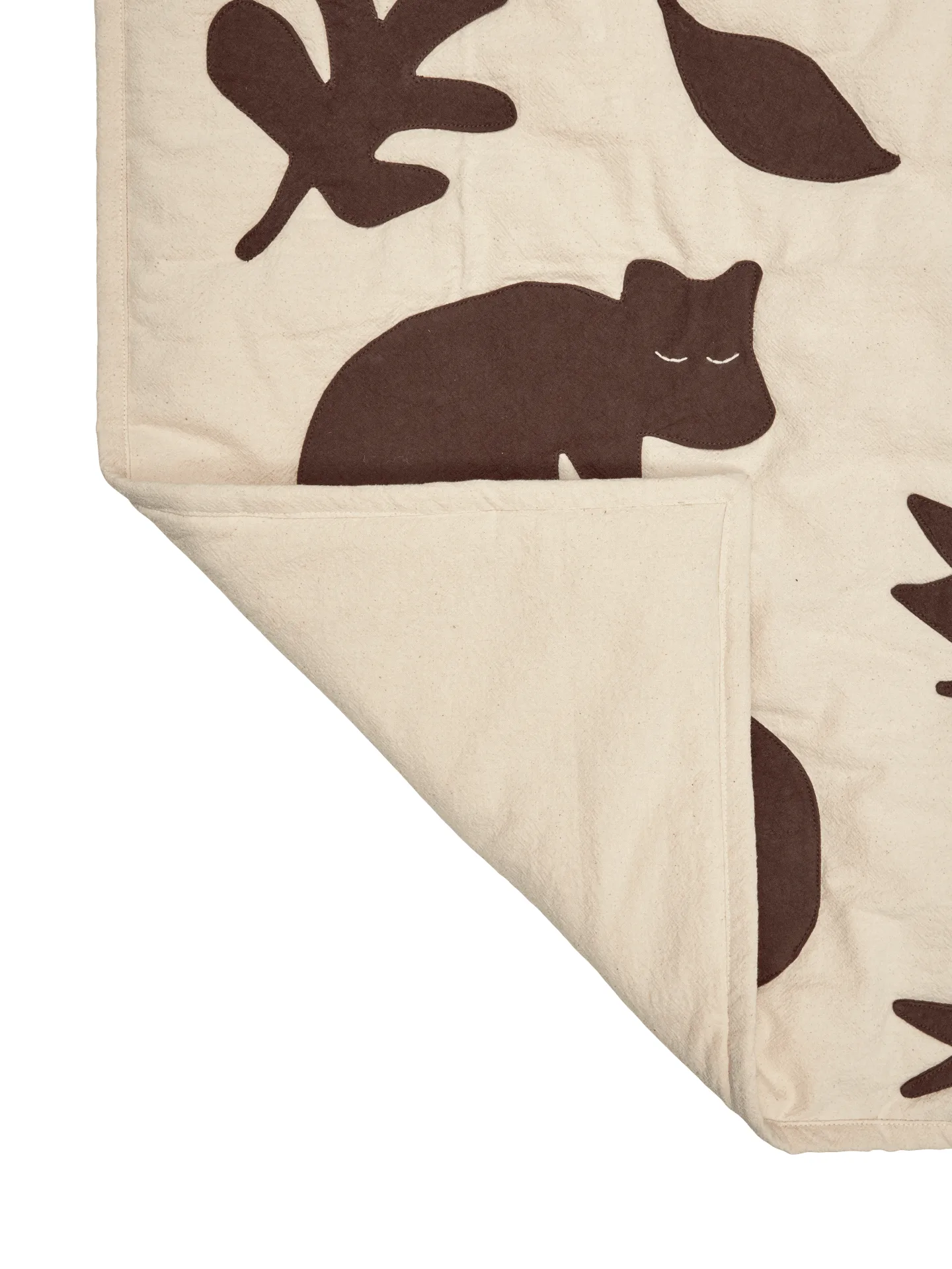 Lunden coperta, Off-white-dark chocolate, 80x110 cm Ferm Living