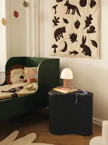 Lunden coperta - Off-white-dark chocolate, 80x110 cm - Ferm Living