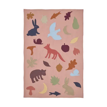 Lunden coperta - Rose-multi, 80x110 cm - Ferm Living