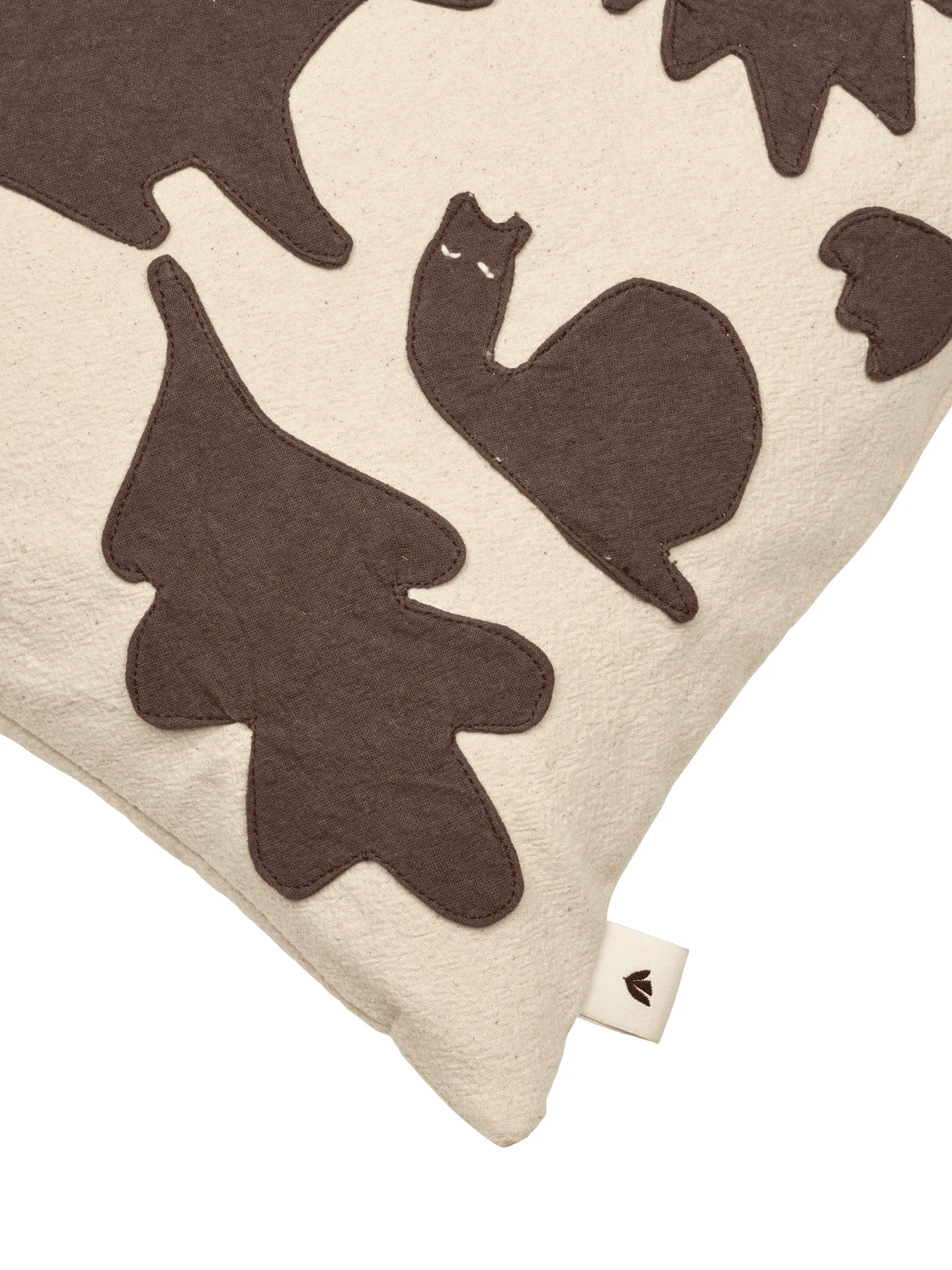 Lunden cuscino, Off-white-dark chocolate, 30x30 cm Ferm Living