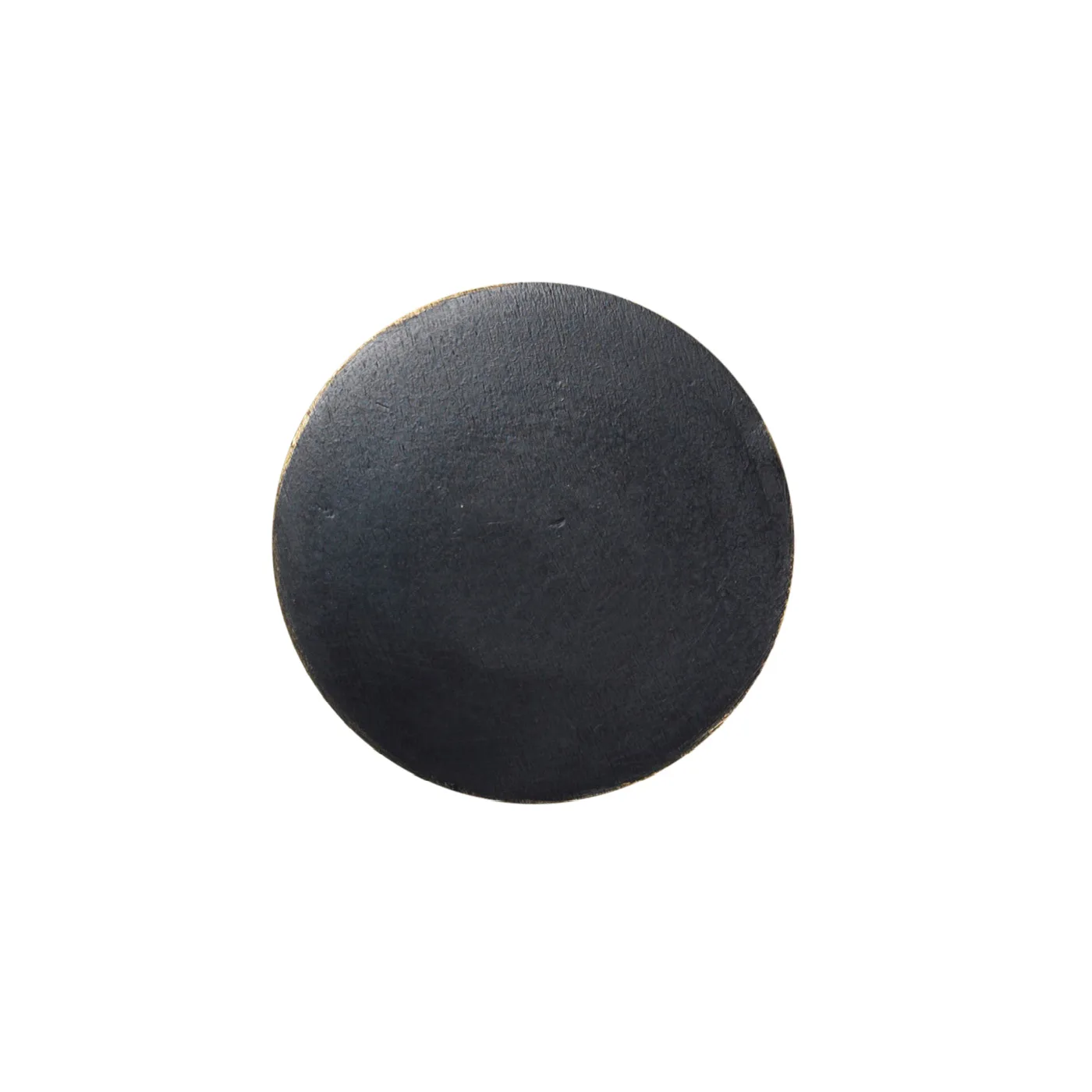 Manopola Flat Circle nero-ottone , Ø4 cm Ferm Living