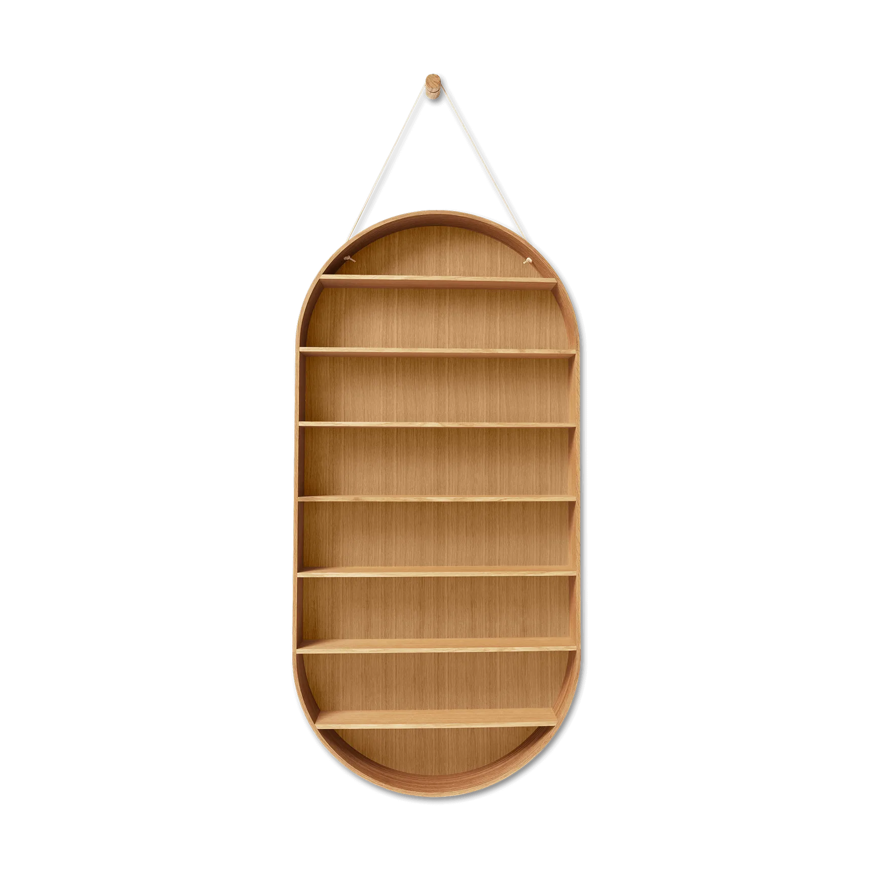 Mensola Oval Dorm, Oiled oak Ferm Living