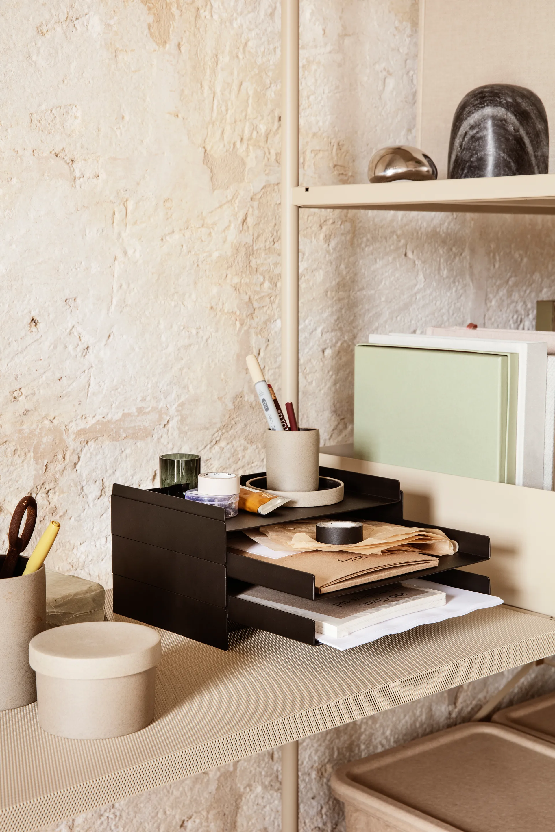 Organizer per documenti 2x2 Ferm Living , Nero Ferm Living