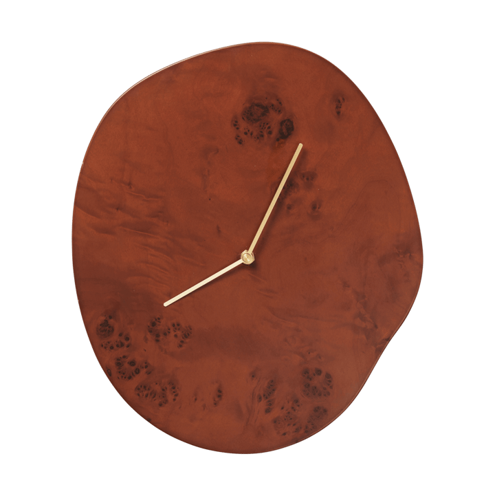 Orologio da parete Melt 28x33 cm - Dark stained burl - Ferm Living
