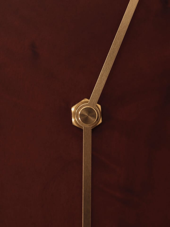 Orologio da parete Melt 28x33 cm, Dark stained burl Ferm Living