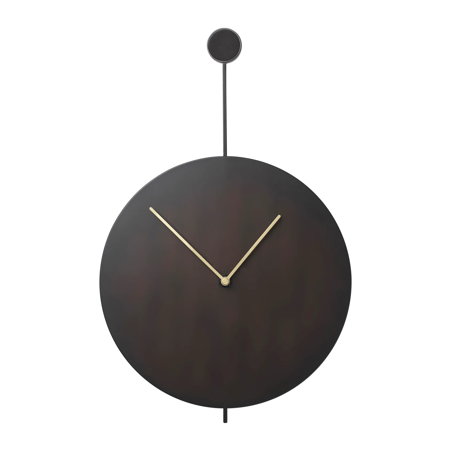 Orologio da parete Trace, nero-ottone Ferm Living