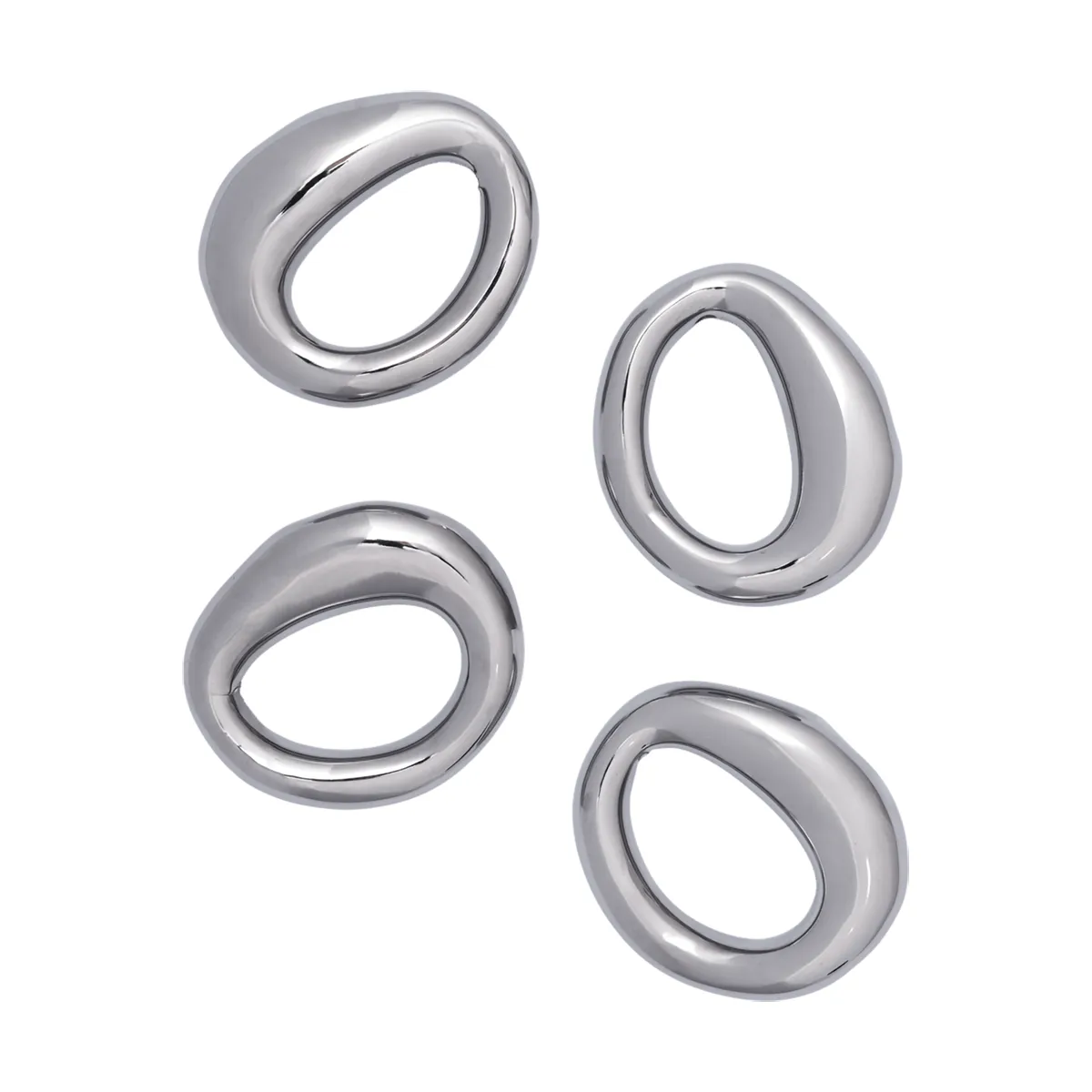 Orrith portatovaglioli confezione da 4, Argento Ferm Living