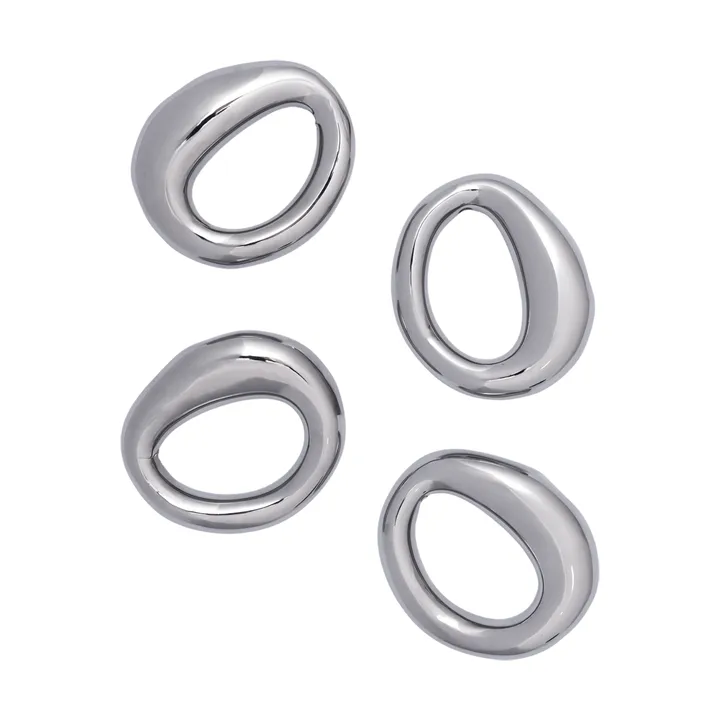 Orrith portatovaglioli confezione da 4 - Argento - Ferm Living