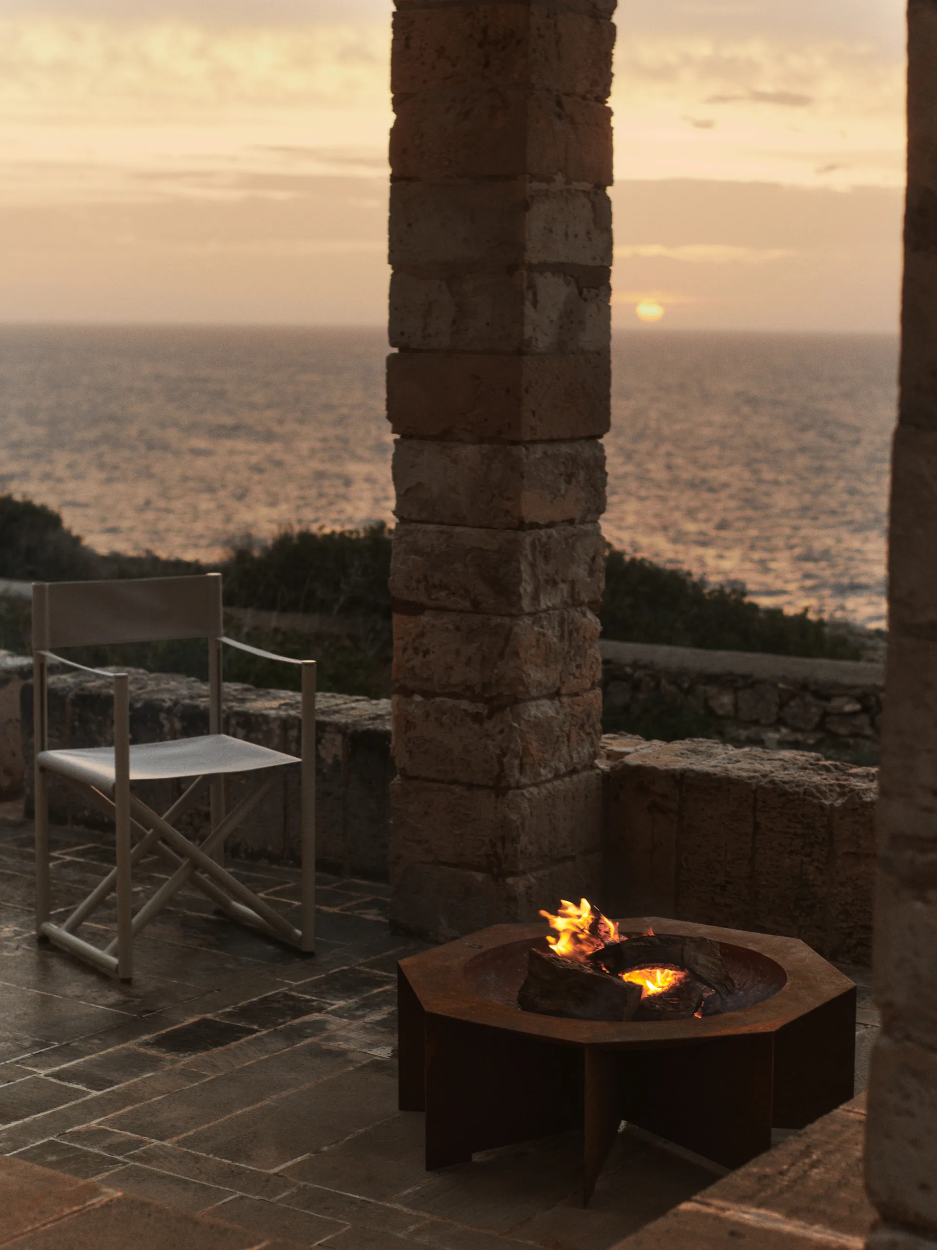 Otto fire pit focolare, Ruggine, Ø85,5x29 cm Ferm Living