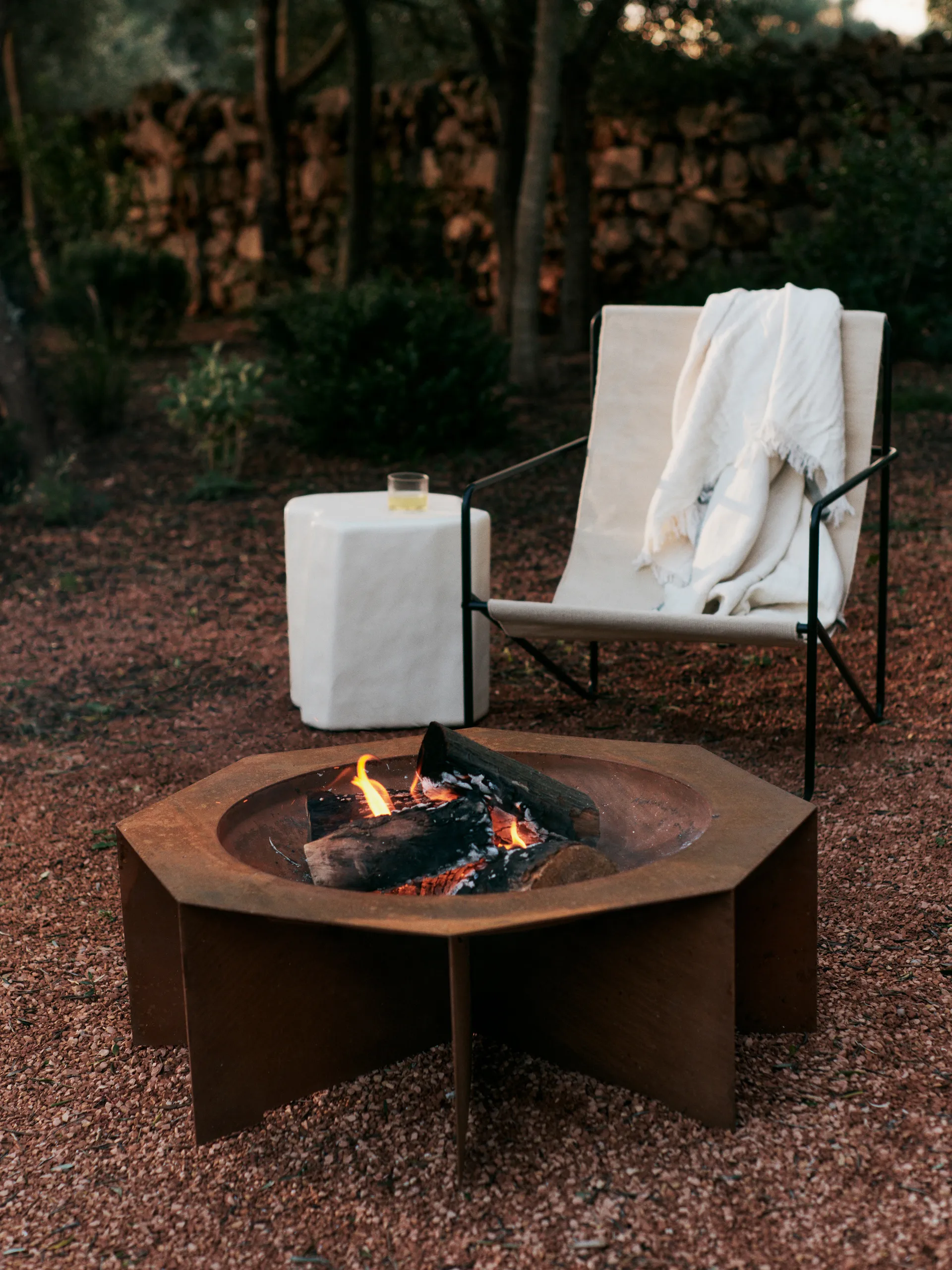 Otto fire pit focolare, Ruggine, Ø85,5x29 cm Ferm Living
