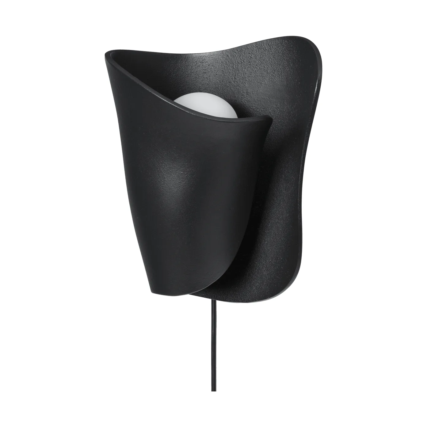 Oyster wall sconce applique, Black Ferm Living