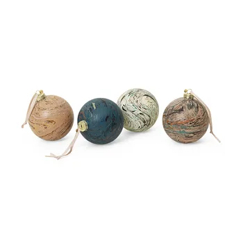 Pallina decorativa Marble, confezione mista da 4 - Grande - Ferm Living