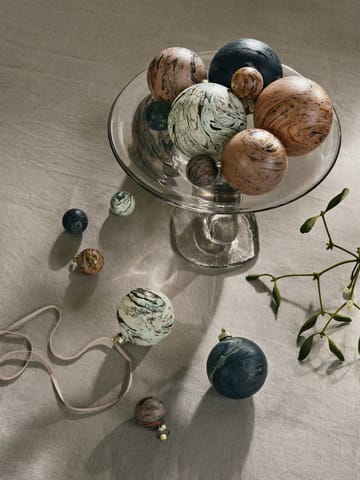 Pallina decorativa Marble, confezione mista da 4 - Medio - ferm LIVING