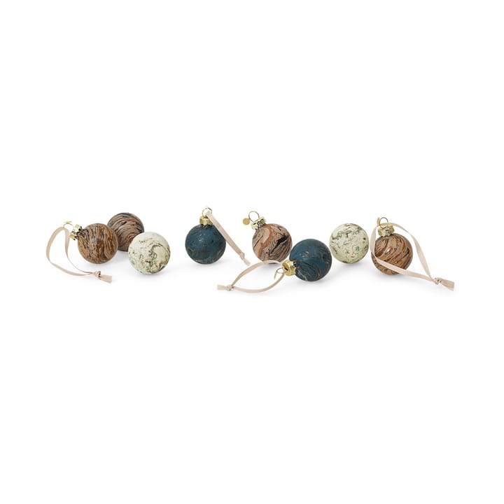 Pallina decorativa Marble, confezione mista da 8, Piccolo Ferm Living