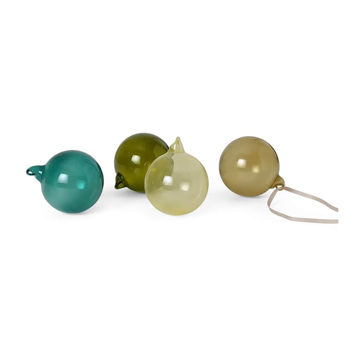 Pallina di Natale media, confezione da 4, mixed dark Ferm Living