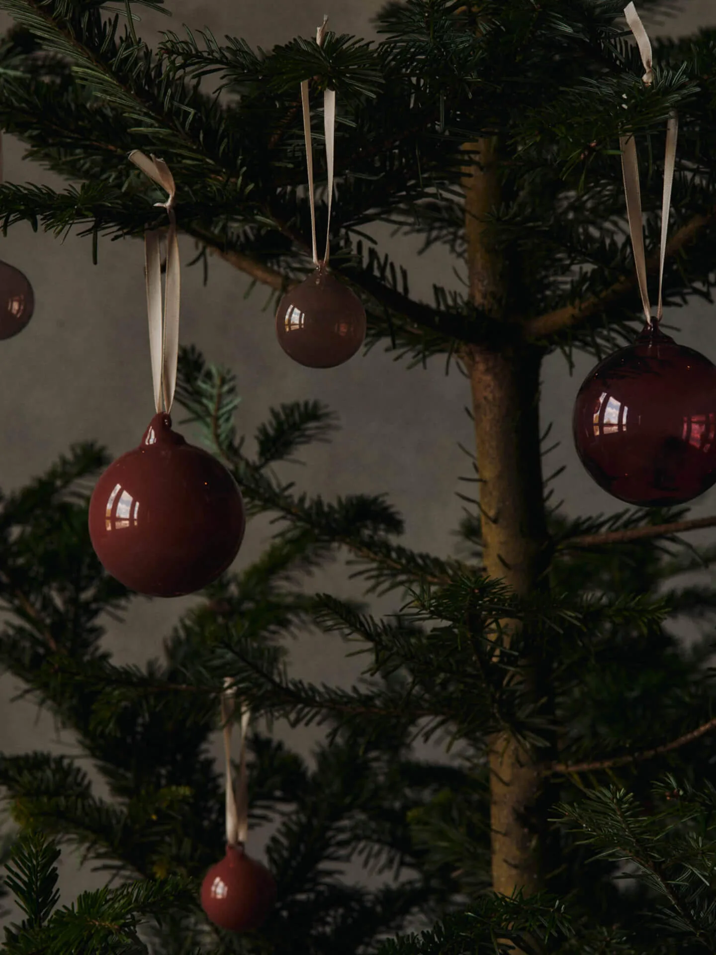 Pallina di vetro Natalizia L Ø10 cm 3 pezzi, Roseate Opaco Ferm Living