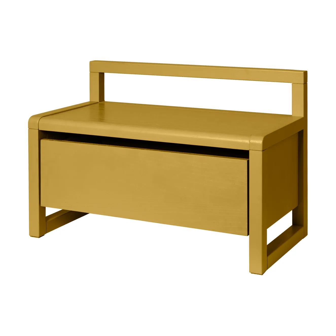 Panca contenitore Little architect, Giallo, 60x30x41,2 cm Ferm Living