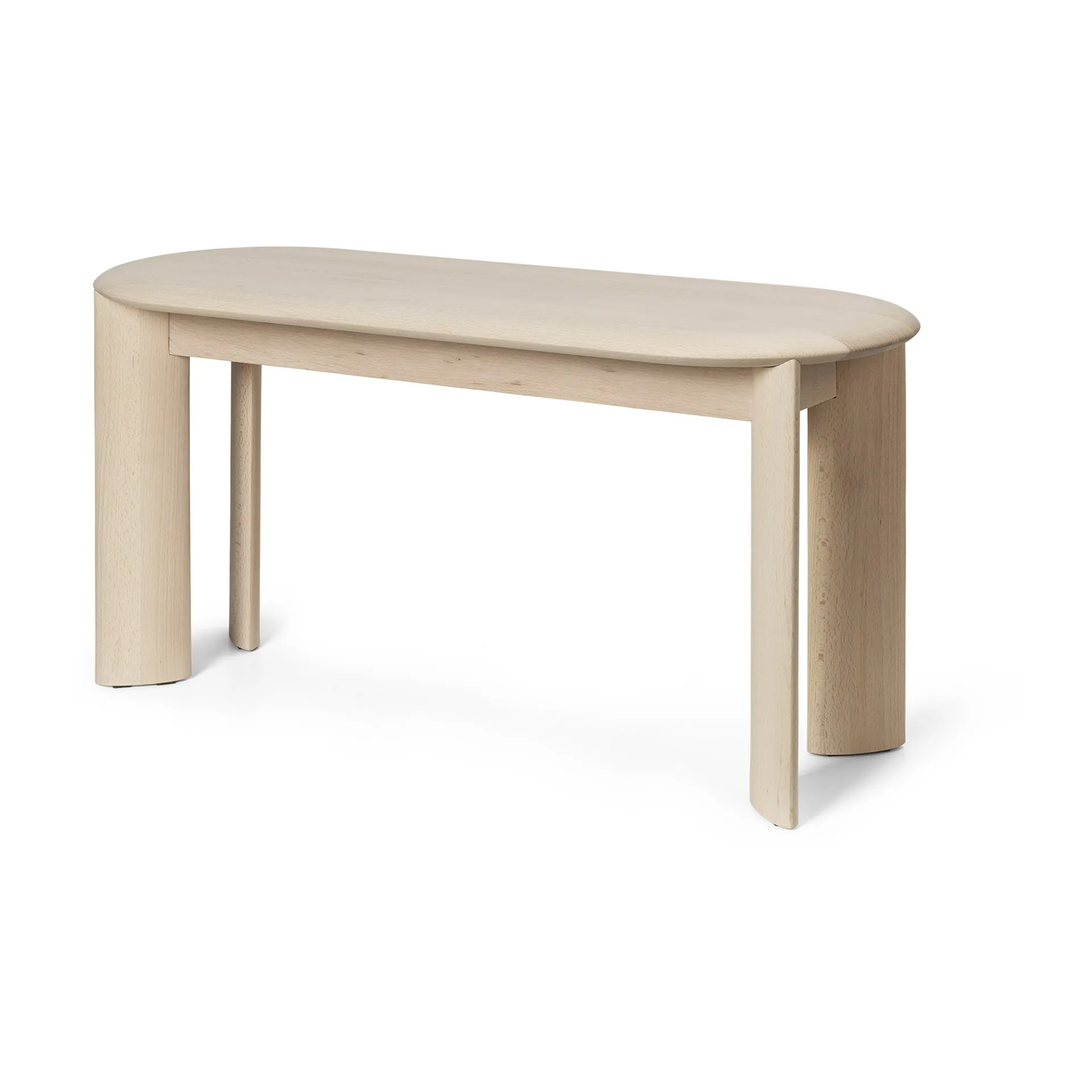 Panchina Bevel, Faggio oliato bianco Ferm Living