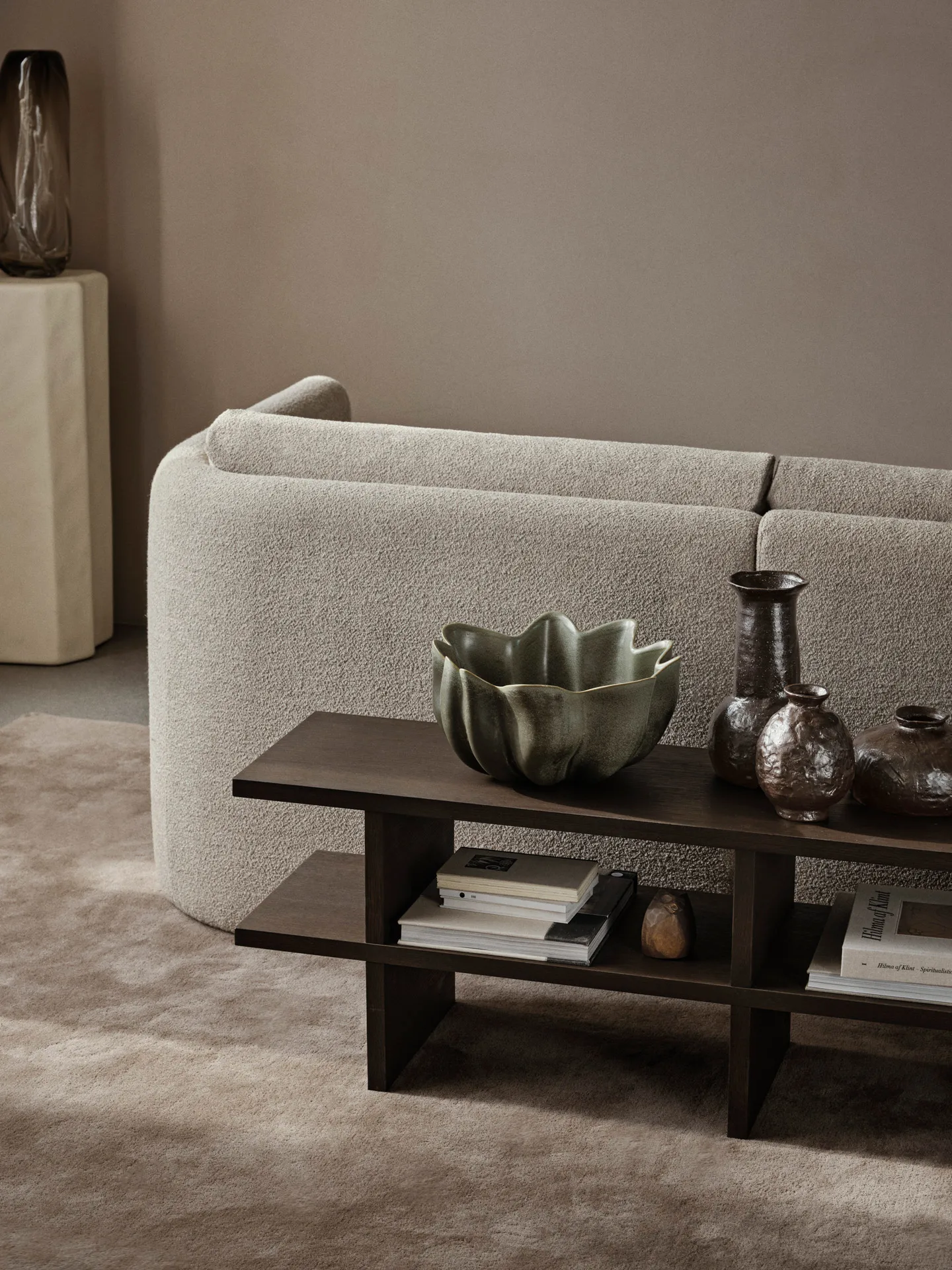 Panchina Kona, Dark Stained oak veneer Ferm Living