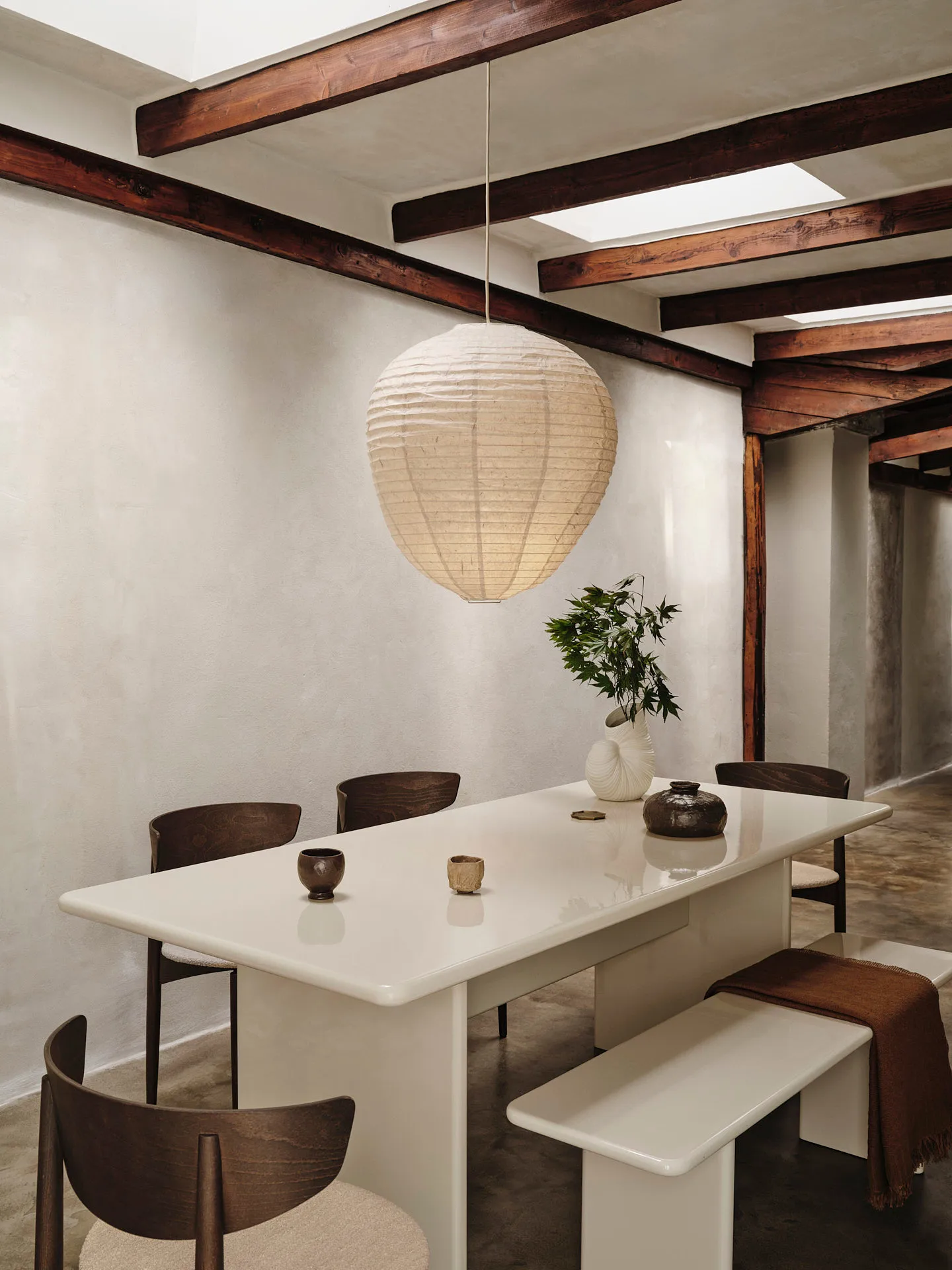 Panchina Rink 140 cm, Eggshell Ferm Living