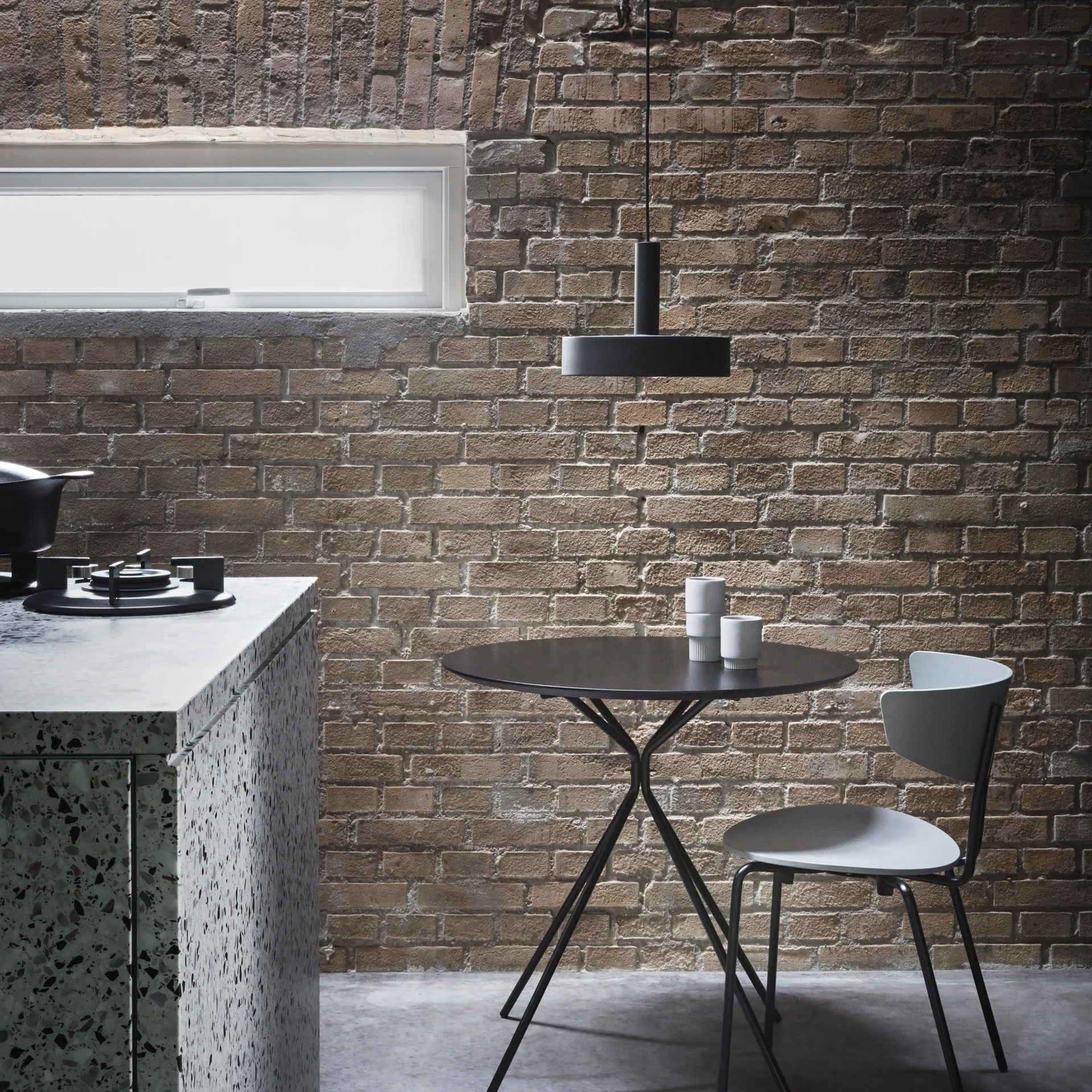 Paralume Collect Record, nero Ferm Living