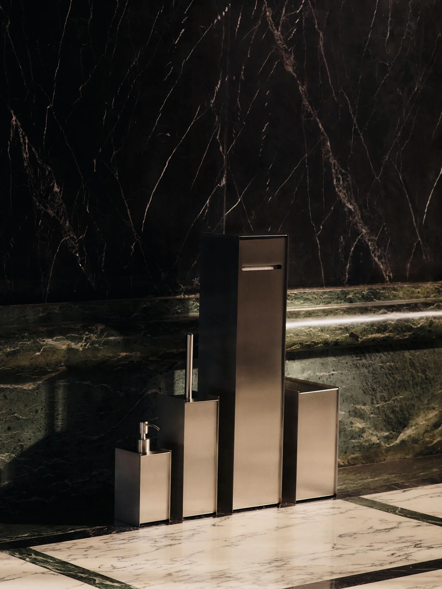 Pattumiera Sama, Brushed stainless steel Ferm Living