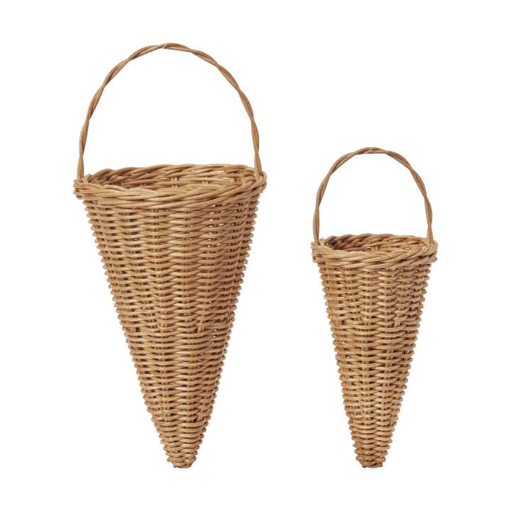 Pendente natalizio Cono intrecciato 18 cm - Naturale - Ferm Living