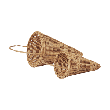 Pendente natalizio Cono intrecciato 18 cm - Naturale - Ferm Living