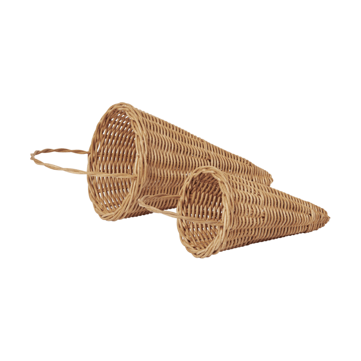 Pendente natalizio Cono intrecciato 18 cm, Naturale Ferm Living