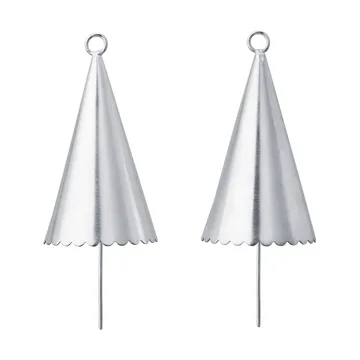 Pendenti decorativi a campana Cone 2 pezzi - Argento - Ferm Living