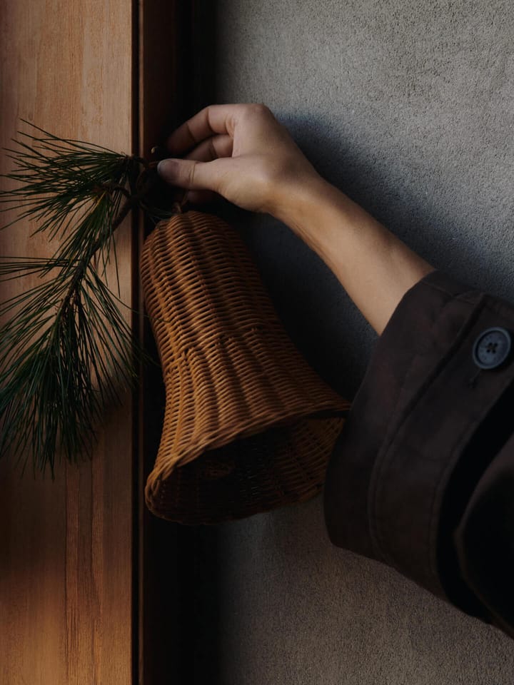 Pendenti natalizi Campanelle intrecciate 20 cm confezione da 2, Naturale Ferm Living