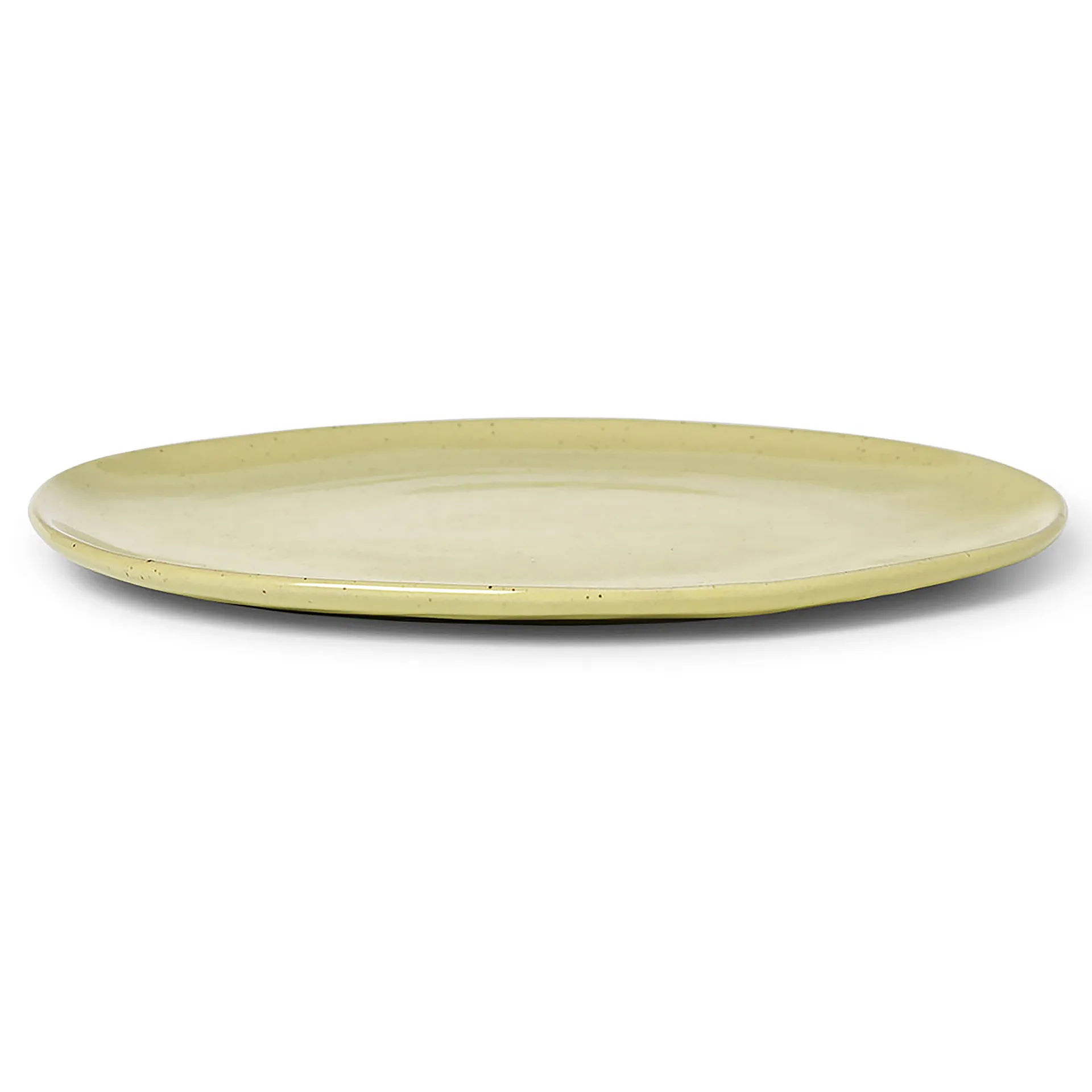 Piatto Flow 27 cm, Yellow speckle Ferm Living