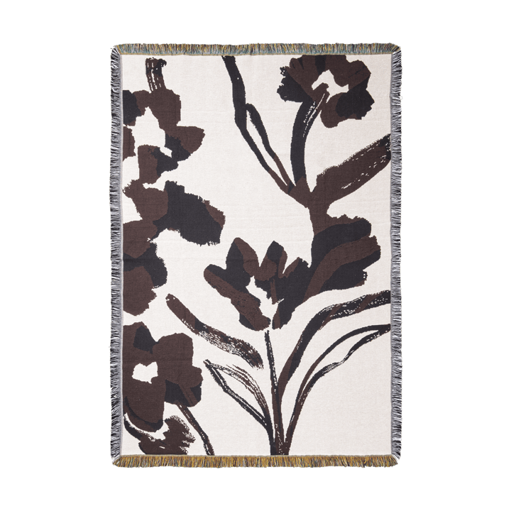 Plaid Cilla tapestry 120x170 cm - Off-white-Dark grape - Ferm Living