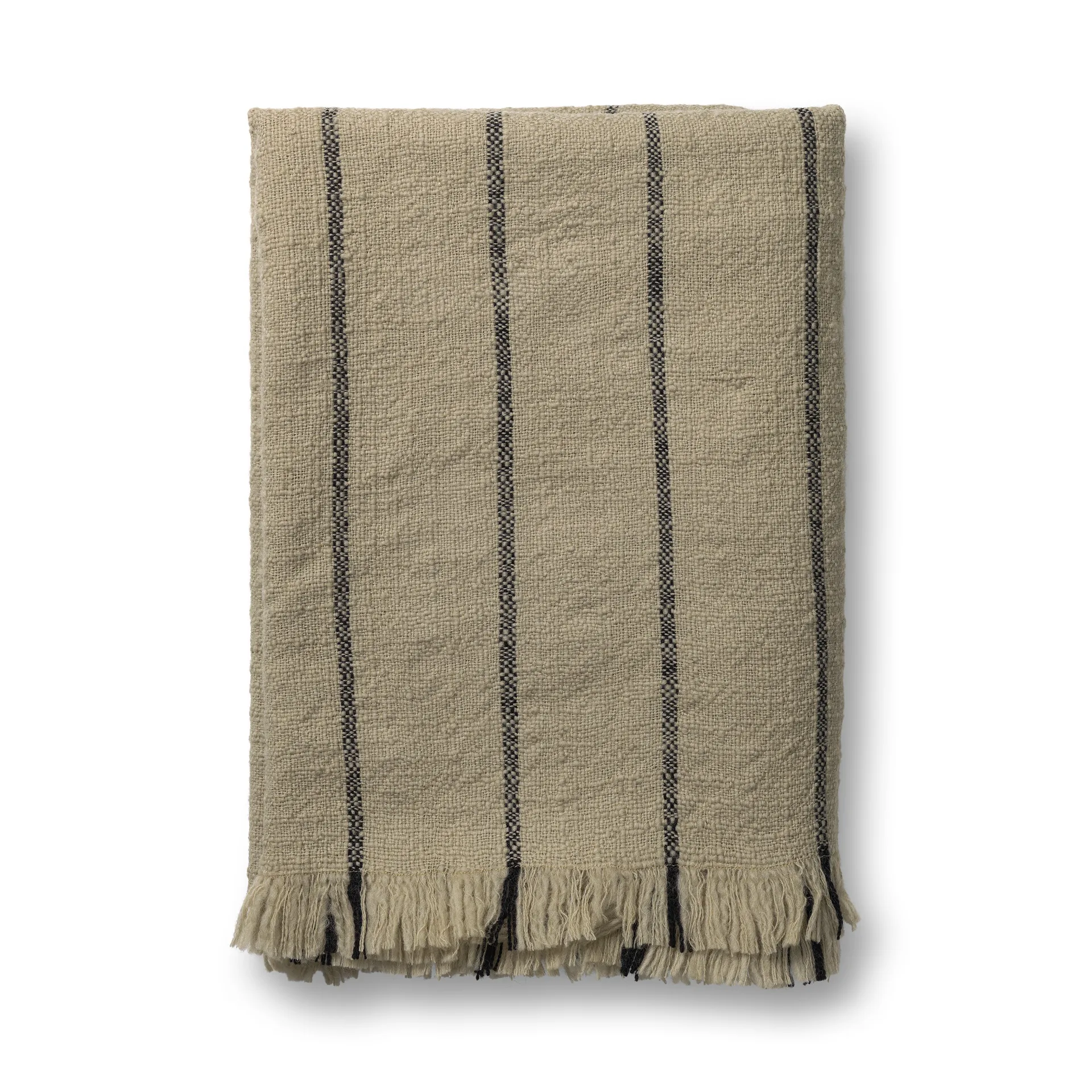 Plaid di lana Calm 120x180 cm, Camel/Nero Ferm Living