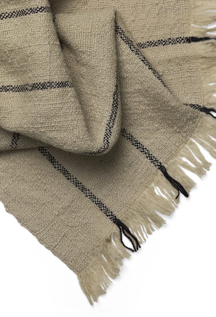 Plaid di lana Calm 120x180 cm - Camel/Nero - ferm LIVING